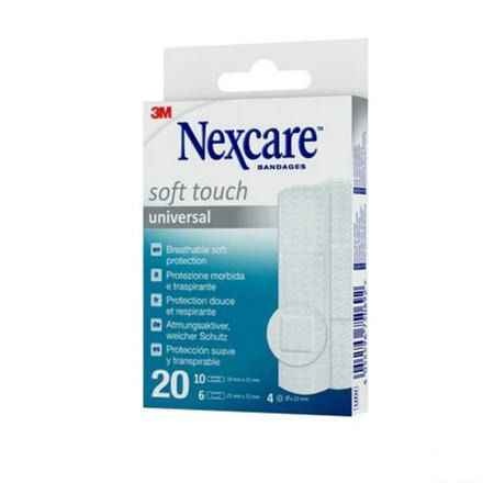 Nexcare 3M Soft Touch Universal Assort. Strips 20  -  3M