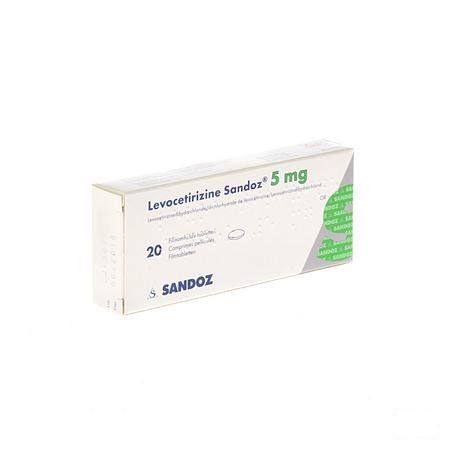 Levocetirizine Sandoz 5 mg Comprimes Enrob. 20 X 5 mg 