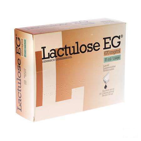 Lactulose EG Zakjes Siroop 20x15 ml670/ml  -  EG