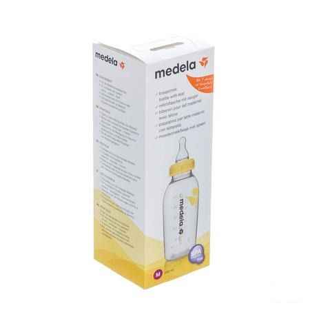 Medela Moedermelkflesje 250 ml + speen Medium Flow  -  Medela