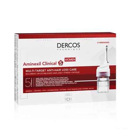 Vichy Dercos Aminexil Clinical 5 Women Ampullen 21x6 ml  -  Vichy