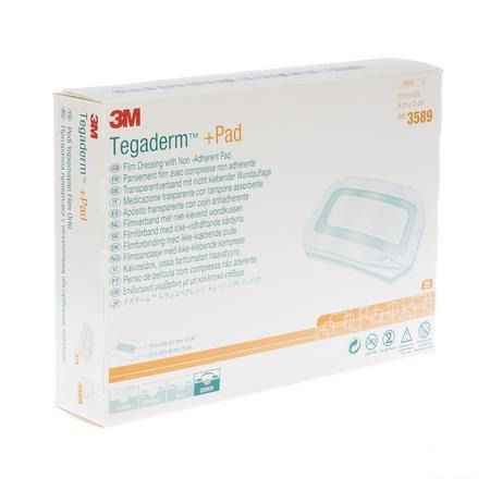 Tegaderm + Pad 3m Transp Steril 9cmx15cm 25 3589  -  3M