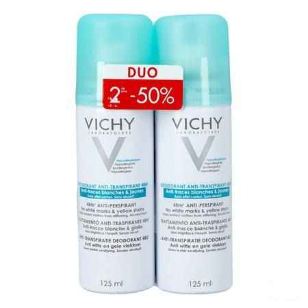 Vichy Deo Anti trace Aerosol 48u Duo 2x125 ml  -  Vichy