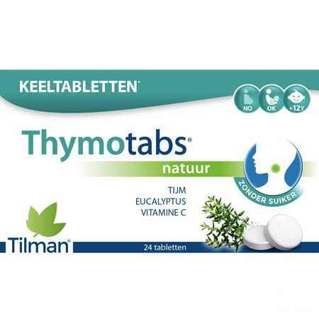 Thymo Tabletten Natuur Zuigtabl 24  -  Tilman