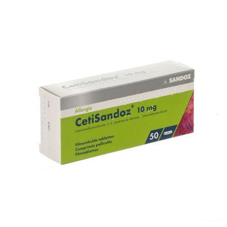 Cetisandoz Sandoz Comprimes 50 X 10 mg 