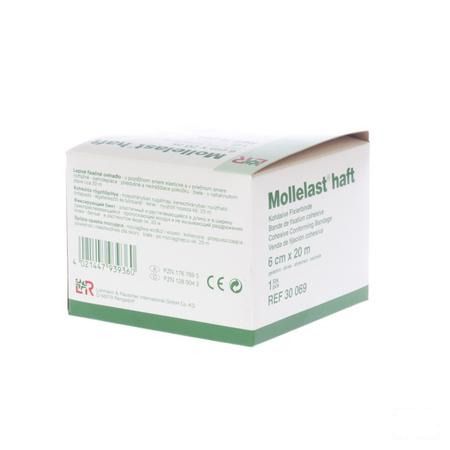 Mollelast Haft Bande Elast Adhesive 6cmx20m 30069  -  Lohmann & Rauscher
