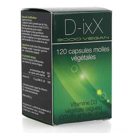 D-Ixx 3000 Vegan Soft Caps 120  -  Ixx Pharma