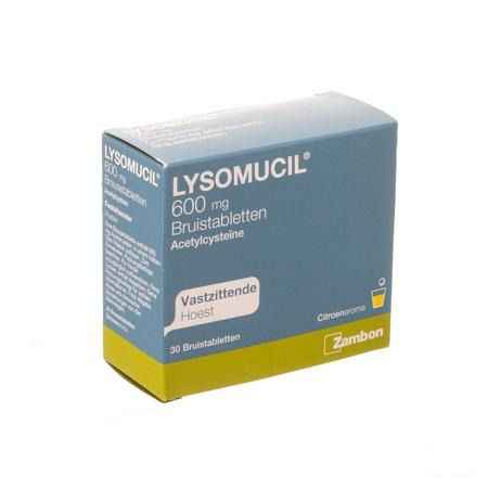 Lysomucil 600 Bruistabletten 30 X 600 mg