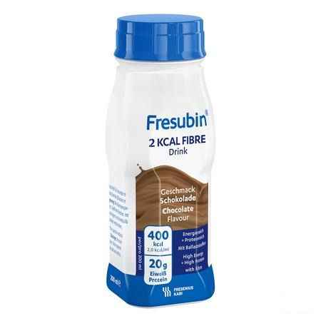 Fresubin 2 Kcal Fibre Drink 200 ml Chocolat/chocolade  -  Fresenius