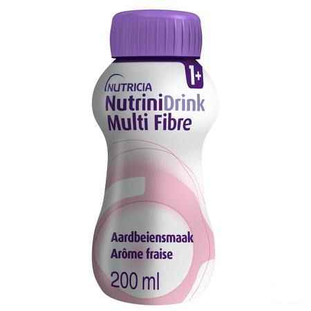Nutrinidrink Aardbei Multi F. + 12m Flacon 200 ml 65589  -  Nutricia