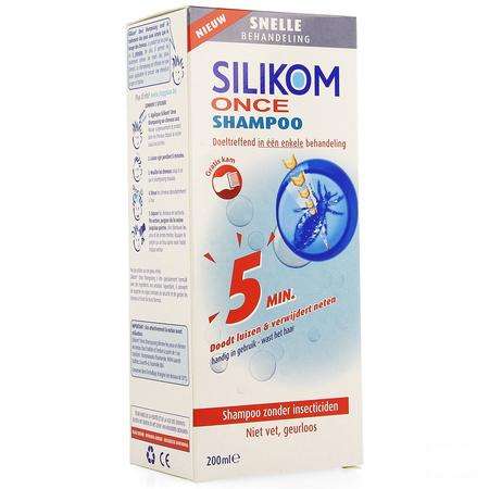 Silikom Once Shampooing Contre Poux&lentes 200 ml  -  EG