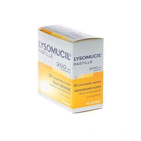 Lysomucil 200 Tabletten A Sucer - Zuigtabletten 20