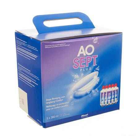 Aosept Plus Pack 6 Mois 5x360 ml 