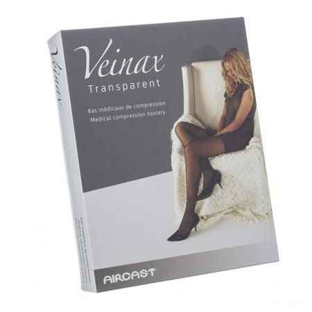 Veinax Panty Transparant 2 Lang Zwart Maat 4