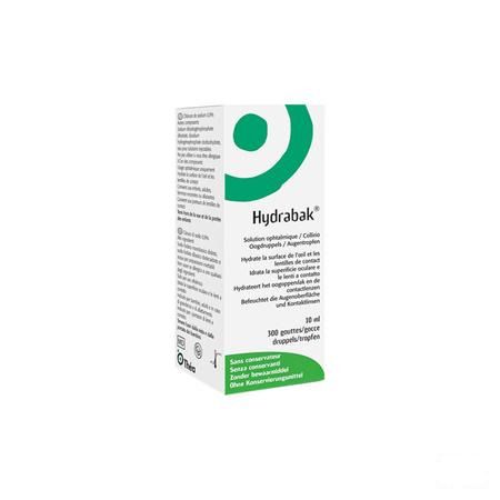 Hydrabak Oogdruppels Hydra Nacl zonder bewaarmiddel10 ml 