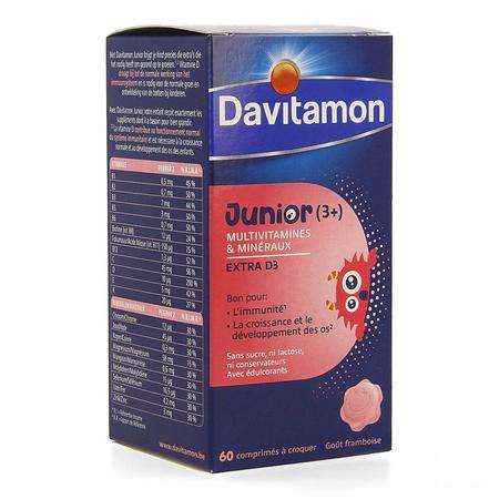 Davitamon Junior Framboos V1 Tabletten 60