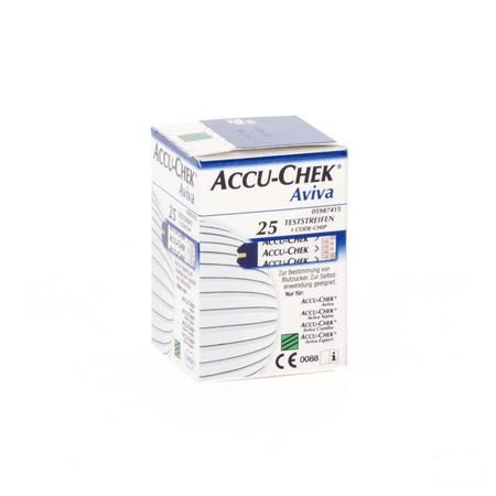 Accu Chek Aviva Teststroken 25 6453961016  -  Roche Diagnostics
