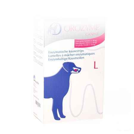 Orozyme Canine L Kauwstrip Enzym.hond >30Kg 141 gr  -  Ecuphar