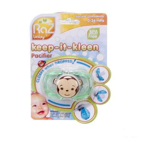 Raz Baby Keep It Clean Sucette Monkey  -  Solidpharma