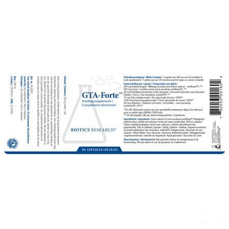 Biotics GTA-Forte 90 capsules  -  Energetica Natura