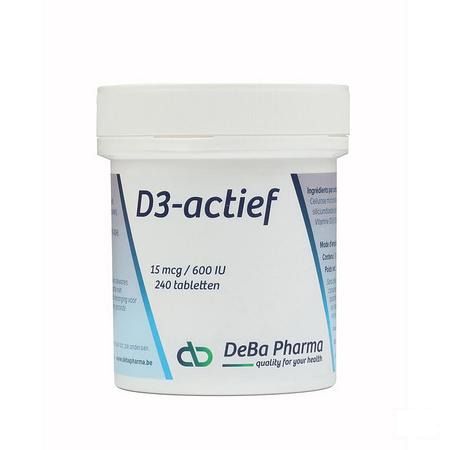 D3-actif Tabletten 240x15mcg  -  Deba Pharma