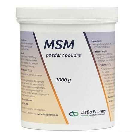 Msm Poeder Soluble - Oplosb 1kg  -  Deba Pharma