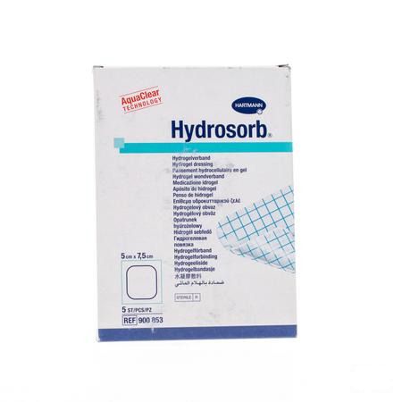 Hydrosorb Transp Ster 5,0x 7,5cm 5 9008531  -  Hartmann