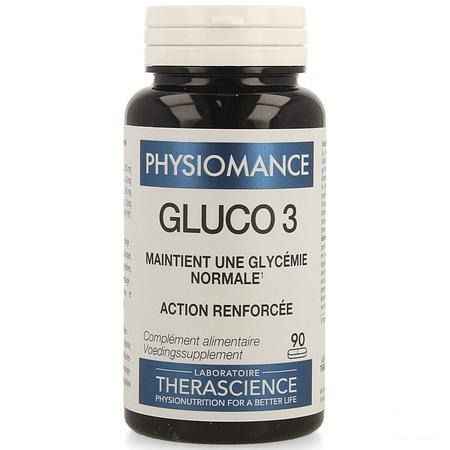 Gluco 3 Tabletten 90 Physiomance Phy318b  -  Therascience-Lignaform