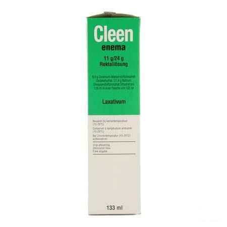 Cleen Enema 11 gr/24 gr Solution Rectale Flacon 133 ml 