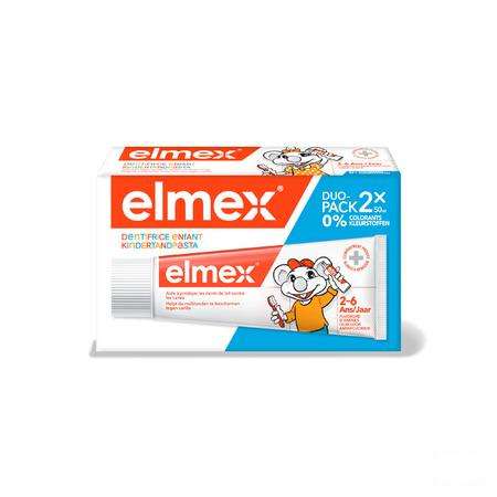 Elmex Tandpasta Kind 2-6 Jaar 2X50 ml