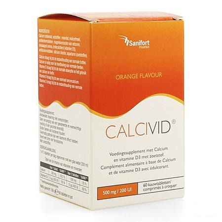 Calcivid 500 mg/200IEOrange Chew 60 