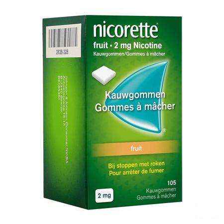 Nicorette Fruit Gomme Mach 105x2 mg