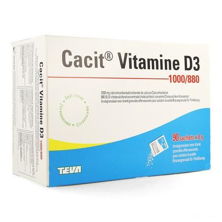 Cacit Vit. D3 1000 mg/880IEBruisgranul. Zakje 90