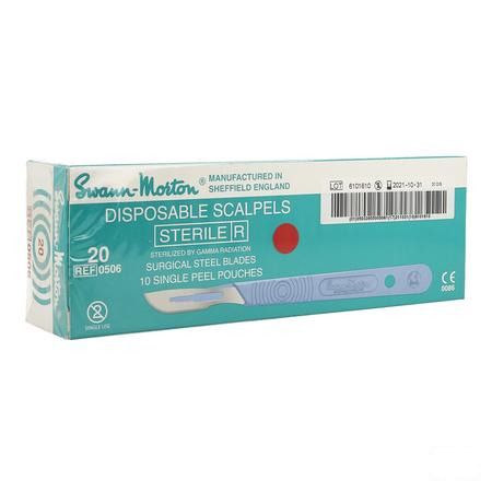 Scalpel S.m Disposable Sterile Nr20 10  -  Wm Supplies