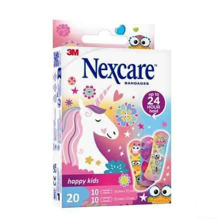 Nexcare Happy Kids Girls 20  -  3M