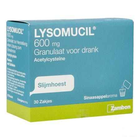 Lysomucil 600 Gran Zakjes 30 X 600 mg