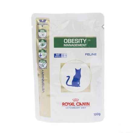 Vdiet Obesity Feline (pouch)12x100 gr  -  Royal Canin
