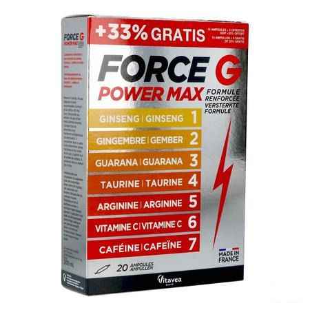 Vitavea Force g Power Max Lot Amp 20