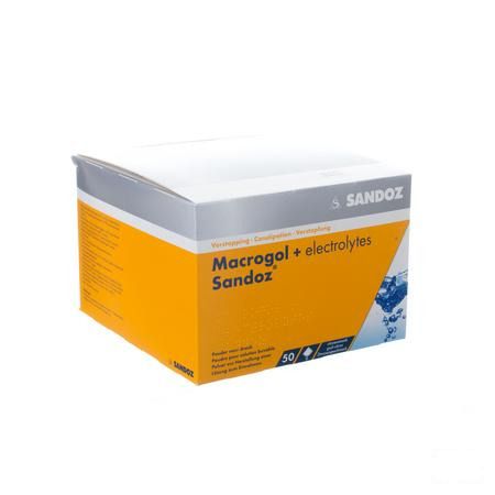 Macrogol + Electr Sandoz Pulv Gout Citron 50x13,7g 
