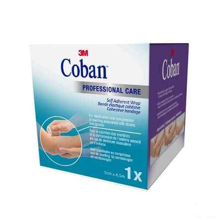 Coban Bandage Elast.tan 5,0cmx4,57m Roul. 1582p  -  3M