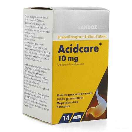 Acidcare 10 mg Sandoz Capsule Maagsapres 14 X 10 mg 