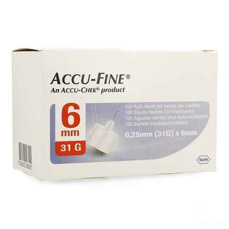 Accu Fine 31 gr 6mm 100  -  Roche Diagnostics