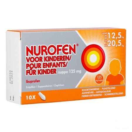 Nurofen Enfant 125 mg Suppo 10 X 125 mg
