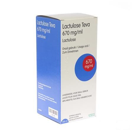 Lactulose Teva Oplossing Per Os 500 ml 