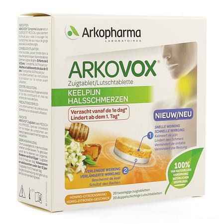 Arkovox Keelpijn Honing Citroen Zuigtabletten 20  -  Arkopharma