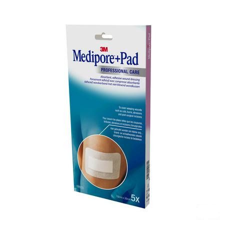 Medipore + Pad 3m 10x20,0cm 5 3570p  -  3M