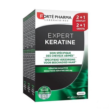Expert Keratine Capsule 120 2 + 1  -  Forte Pharma