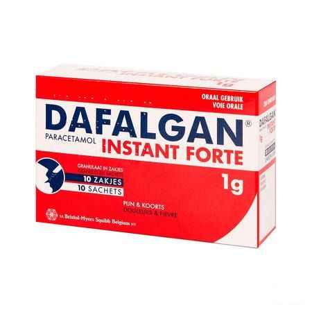 Dafalgan Instant Forte Gran Zakjes 10x1000 mg