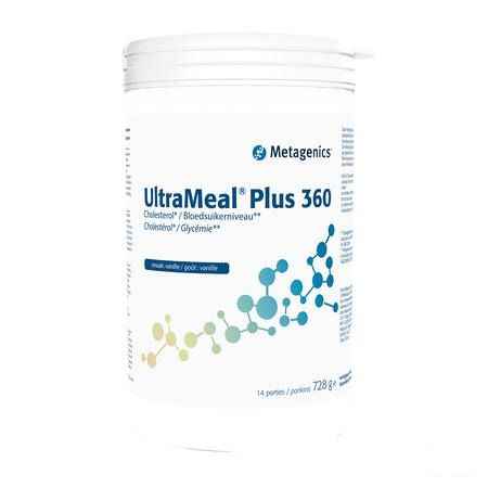 Ultrameal Plus 360 Vanille Pot 728g  -  Metagenics