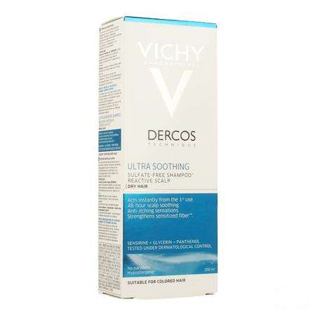 Vichy Dercos Dermo Kalmerend Droog Haar Shampoo 200 ml  -  Vichy